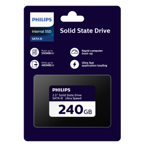 Philips Internal SSD 2.5" SATA III 240GB Ultra Speed, black