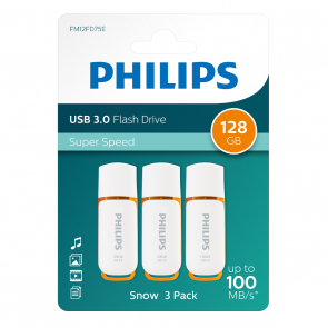 Philips USB flash drive Snow Edition 128GB, USB3.0, 3-Pack