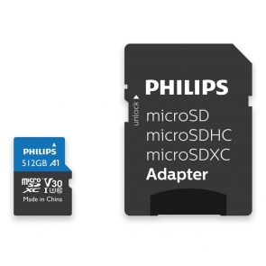 Philips Micro SDXC Card 512GB Class 10, Adapter UHS-I U3, 4K